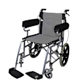 Miniatyrbilde 4 av 5: Rullestolarmlenes deksel (par) - Memory Foam Sauepels Pude