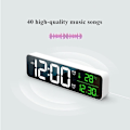 Miniatyrbild 5 av 5: LED Digital Väckarklocka Snooze Temperatur Datum Visning USB