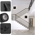 Miniatyrbilde 4 av 5: Moderne 8W LED-vegglampe, med 360° roterbar bryter 3W LED-vegg