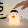 Miniatyrbillede 2 af 5: (Hat) Pat Duck Silikonenatlys Soveværelse Sengekants Sød Ornament