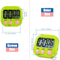Miniatyrbillede 2 af 5: Magnetisk køkkenur med stort LCD-display, timere til madlavning