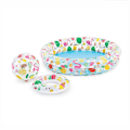 Miniatyrbilde 3 av 5: Oppblåsbar stjerner Kiddie 2 Ring Circles svømmebasseng (122cmX25cm