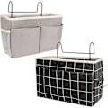 Miniatyrbillede 1 af 5: Sengside Organizer 2 stk. Sengeborde tasker Hængende kurvopbevaring Wate