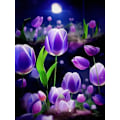 Pikkukuva 1 / 5: 30x40cm, TULIP 5d timanttimaalattu strassi-kirjontakanvas