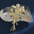 Miniatyrbilde 3 av 5: En mor-av-perle bukett brosje high-end allsidig mikro-belagt