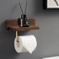 Pikkukuva 4 / 5: (10x20 CM) Kaksinkertainen asennus WC-paperiteline Massiivipuinen pyökki