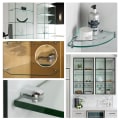 Miniatyrbillede 4 af 5: 8 stk. glas klemme beslag zink legering justerbar fastgørelsesholder f