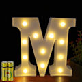 Miniatyrbillede 1 af 5: (M)Lysende bogstaver alfabet lys op LED lampe bogstav lys