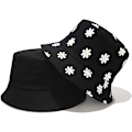 Miniatyrbillede 4 af 5: Reversibel Bucket Hat Fiskeri Solhat til Kvinder Piger，Daisy