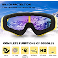 Miniatyrbillede 5 af 5: Ski Goggles, Motorcykel Goggles, 3 Pakke Snowboard Snow Goggles f