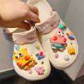 Miniatyrbillede 4 af 5: 12 stk. 3D Clog Sandaler Smykker (Sponge Bob), Sko Charms, Søde Sko Smykker til Clogs Sko Armbånd DIY