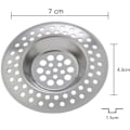 Miniatyrbillede 2 af 4: 2 x filtre - rustfrit stål si til vask håndvask badekar
