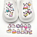 Miniatyrbillede 1 af 5: 20 stk. 3D Clog Sandaler Smykker (Enhjørning), Sko Charms, Søde