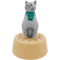 Miniatyrbillede 1 af 5: Timer Mekanisk Katteformet Kat Køkken Timer (Grå)