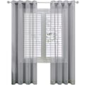 Miniatyrbilde 1 av 4: Set med 2 150x250cm（Bredde x Høyde）Grå Voile Gardiner i Lin E