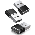 Miniatyrbillede 1 af 5: USB C hun til USB A han adapter 3-pak, Type C opladerkabel C