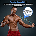 Miniatyrbillede 2 af 5: Springtov, Speed Jump Rope Tangle-free Justerbar Reb med