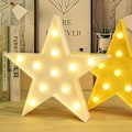Miniatyrbillede 7 af 7: Stjerne Marquee Skiltlys, Varmt Hvid LED-lampe - Stue, Seng