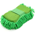 Miniatyrbilde 1 av 5: Stor mikrofiber bilvaskemitt (grønn) med innebygd håndstropp