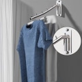 Miniatyrbilde 4 av 5: Folding Wall Hanger Henger med Swing Arm Rustfritt Stål Tung