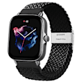 Miniatyrbild 1 av 5: Armband för Amazfit Gts/2/2e/3/gts2 Mini/gtr/3/3pro/gtr2/47mm/stratos/u 2 Black Amazfit bip u-pro