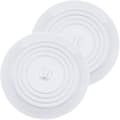 Silikon Badkarsproppar Diskbänkspropp 15.3cm Diameter (2ST, Vit)