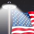 Solar Flagga Stång Ljus Stark 26 Led Solcellsdriven Vattentät Toppmonterad Downlight Kraftfull 5:e Gen Lampa