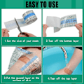 Miniatyrbild 2 av 4: Transparent elastisk bandage vattentätt bandage transparent självhäftande bandage förbandstejp