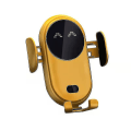 Miniatyrbild 4 av 4: Smart Car Trådlös Laddare Telefonhållare Smart Automatisk Sensor Bil Pho Yellow