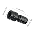 Miniatyrbild 2 av 5: 2-pack 1/2\" Fyrkant till 1/4\" Hex Socket Adapter, Snabbkopplings Impact Spärrchuck Converter och Skruvmejsel Bit Hållare Socket