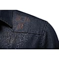 Miniatyrbild 3 av 5: Herrar Essential Knapp-Down Långärmad Tvättad Denimskjorta Dark blue L
