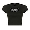 Miniatyrbild 1 av 5: Kvinnors Y2k Kläder Crop Tops Sommar 2023 T-shirts Goth Grunge Y2k M