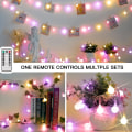 Miniatyrbild 3 av 5: Globe String Lights Sovrum, 100 Led Fairy Lights Plug in, Indoor Stri Multicolor 50 LED Battery