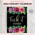 Miniatyrbild 1 av 5: Funny Fuck It Wall Calendar 2024 For Tired-ass Women, Calendar 2024 Fr