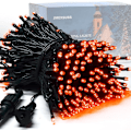 Miniatyrbild 1 av 5: 200 LED flerfärgade julbelysning utomhus Vattentät, expanderbar 66f Orange Connectable 200 LED