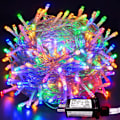 Miniatyrbild 1 av 5: Varmvit julbelysning inomhus, 33ft 100 LED julslinga Multicolor
