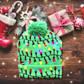 Miniatyrbild 3 av 5: LED Stickad Upplyst Julhatt Flerfärgad Vinter Julhatt