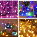 Miniatyrbild 5 av 5: Christmas String Lights, 120LED Rhythmic Flow Fairy Lights med Remo Solar-66Ball