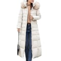 Miniatyrbild 1 av 4: Bebetter Damjacka - Maxi Vadderad Lång Kavaj Och Peacoat F Asian size L White