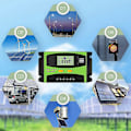 Miniatyrbild 5 av 5: 30A 12V/24V Solarladdningsregulator, med 5V Dubbel USB-port LCD