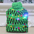 Miniatyrbild 1 av 5: LED Stickad Upplyst Julhatt Flerfärgad Vinter Julhatt