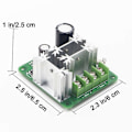 Miniatyrbild 4 av 5: 6V-90V 15A DC Motorvarvtalsreglering 16KHZ PWM-styrenhet Varvtalsregulatormodul Stöd PLC-styrning