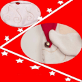 Miniatyrbild 3 av 5: Jul Toalettsitsöverdrag Jultomte Toalettsitsöverdrag Juldekoration Rekvisita (ungefär 28x35.5cm)