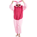Miniatyrbild 1 av 5: Unisex Vuxen Onesie Pyjamas Djur Heldräkt Halloween Kostym Jul Sovkläder Jumpsuit Piglet Large