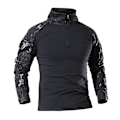 Miniatyrbild 1 av 5: Militär Taktisk Skjorta för Män Combat Shirt Jakt Kläder Camouflage Black python XL