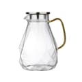 Karaff 2,2 liter, glaskaraff med lock, transparent