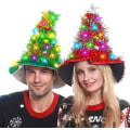 Miniatyrbild 1 av 5: Julhatt Julgran Julhatt Med Tråd Led Sju Färger Red