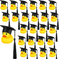 Miniatyrbild 1 av 5: 12 stycken mini gummiankor, läkarhatt bildekoration, examen 24pcs black