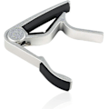 Miniatyrbild 4 av 5: 6-strängad enhands-capo för akustisk elgitarr - 2-pack svart & silver
