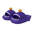 Miniatyrbild 1 av 4: Sharkicks Basic - Tiger Figurine Shark Slides Gul Shark Slide 40-41 yards Pumpkin - Dark purple